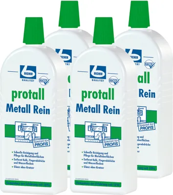 Produktbild von Dr. Becher protall Metall Rein 500ml entfernt Kalk & Wasserflecken (4er Pack)