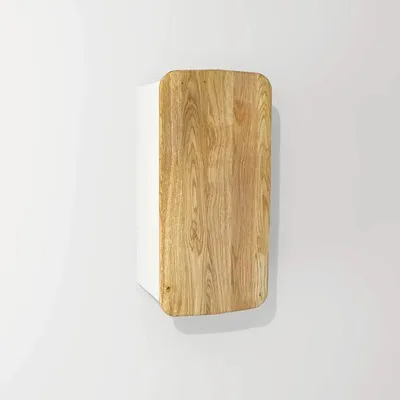 Produktbild von Devo Hängeschrank mit Wäschekorb Oval BxHxT 34 x 67 x 33 cm weiß/Eiche/grau