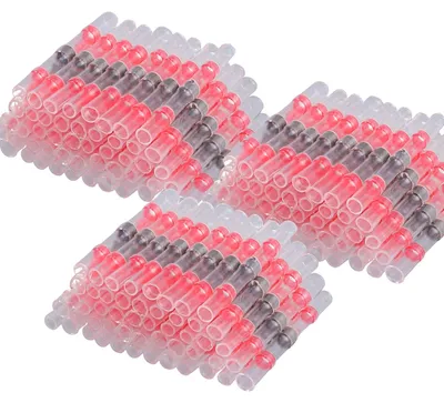Immagine prodotto di 150 connettori per filo di saldatura, calibro 22-18 AWG, cavi termoretraibili, cavi per saldatura, connettori per punte