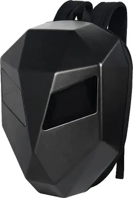 Produktbild von Motorrad-Rucksack, programmierbares LED-Display, wasserabweisendes Design, schwarz