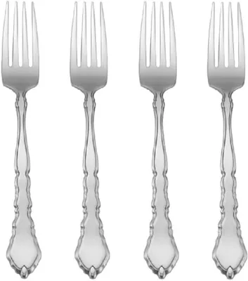 Produktbild von Satinique, 4-teiliges Set mit 4 Tafelgabeln, silber