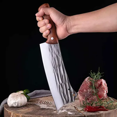 Produktbild von Schweres Hackmesser, Hackebeil und Knochenbeil. Dieses scharfe Kochmesser wird wahrscheinlich Ihr Lieblingsmesser werden. Das Küchenmesser für den Profi- oder Hobbykoch