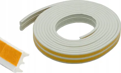 Produktbild von Selbstklebende Dichtung 9X4mm 6M FEINZ Typ E Wasserdicht Und Langlebig Einfach Zu Installieren Weiß