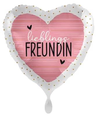Produktbild von Lieblingsfreundin Herz Folienballon 43cm