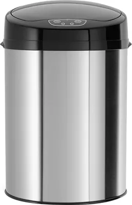 Image de Echtwerk Edelstahl EW-BE-0239 Poubelle de bureau/salle de bain/cosmétique 9L AVEC CAPTEUR IR - INOX Poubelle Corbeille à papier