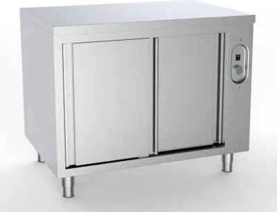 Zdjęcie produktu dla Szafka grzewcza Combisteel z 2 drzwiami i 1 półką ze stali nierdzewnej 1200x700x850mm