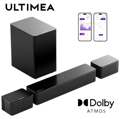 Image de Barre de son - Son surround - Dolby Atmos - Bluetooth - Subwoofer sans fil - Pour home cinéma