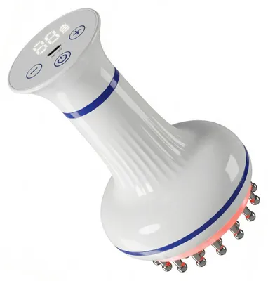 Produktbild von Lymphdrainage Massagegerät 4-in-1 EMS – Gua Sha Bürste, 30 Stufen, Wärme & Rotlicht, Anti-Cellulite, Faszien & Körperformung