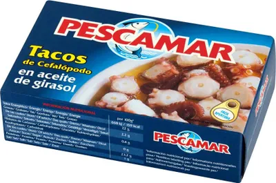 Immagine prodotto di Pescamar Pezzi di cefalopodi in olio di girasole 111 g