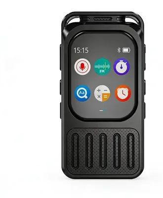 Produktbild von Mini Aufnahmegerät – Diktiergerät mit Touchscreen, Bluetooth, DSP – 3072 kbps, 100 Stunden Akku, 32 GB, Sprachaktivierung – für Uni und Meetings