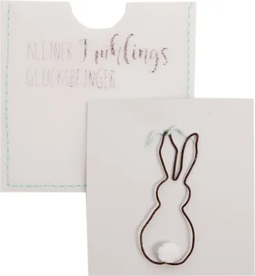 Produktbild von Kleiner Frühlings-Glücksbringer "Hase"
