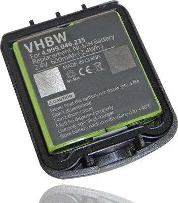 Produktbild von vhbw Akku Ersatz für Tenovis 4999046235, NTTQ49MAE6, 4.999.046.235 für schnurlos Festnetz Telefon (600 mAh, 2,4 V, NiMH) Silber