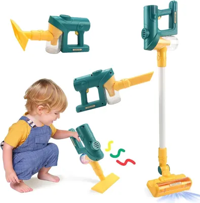 Produktbild von 3 in 1 Kinderstaubsauger mit Echter Saugfunktion Staubsauger Spielzeug für Kinder