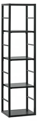 Image de Étagère Switch en métal 5 niveaux - L 30 x P 25 x H 118 cm - Noir