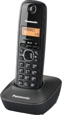 Obrázek produktu pro Panasonic KX-TG1611, DECT telefon, 50 pol., Identifikace volajícího, Černá
