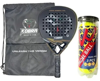 Productafbeelding van Bovista Padel Racket - Padelrackets - Padelracket - Zwart