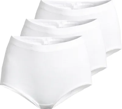 Produktbild von Speidel 3er Pack Nelly Taillen Slip Weiche Baumwolle in Feinripp-Qualität, Seitennahtefrei für hohen Komfort, Elastische Spitze für perfekte Passform