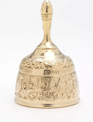 Produktbild von Tischglocke 4 Apostel Messing Gold Höhe 12,5 cm