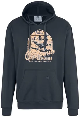 Produktbild von Übergröße Kapuze-Sweatshirt AHORN SPORTSWEAR California Longboard Iron Grey 10XL