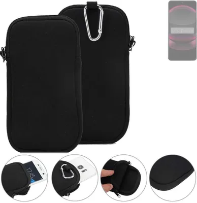 Produktbild von K-S-Trade Neopren-Hülle Handyhülle kompatibel mit Sharp Aquos R8s Pro Schutzhülle Neoprenhülle Sleeve Schutz-Hülle Gürtel Tasche Case Holster