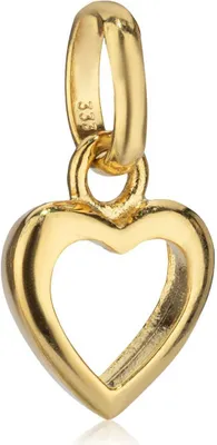 Produktbild von Kettenanhänger klein Herz 333 Gelb Gold 8 Karat poliert 9x7mm Amulett Talisman