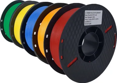 Produktbild von 5KG PLA-Filament, Durchmesser 1,75 mm, Drucktemperatur 190-230 °C,5 kg Mischfarben PLA