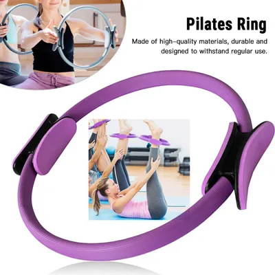 Immagine prodotto di Set yoga per donne, pilates a casa, attrezzatura, magic ring, booty band, allenamento, muscoli glutei, palla, 25 cm, figura 8, banda di resistenza, de