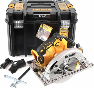 Produktbild von DeWALT DCS572NT, Gelb, 18,4 cm, 5500 RPM, 4,4 cm, 57°, 2,5 m/s²