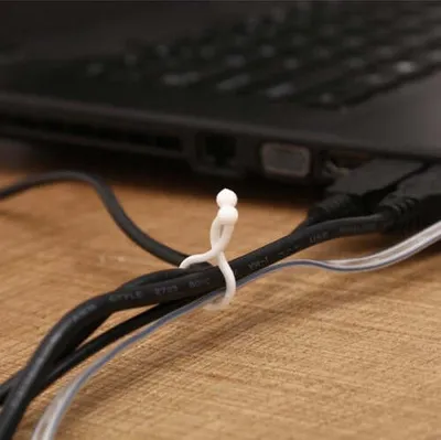 Produktbild von Kabelbinder Kabel Clip drehbar 20 Stück Größe L in Weiß