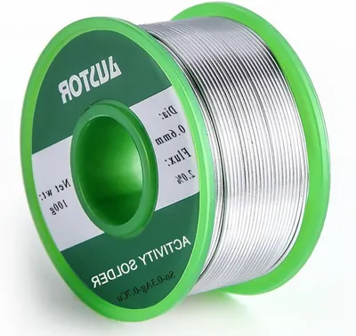 Productafbeelding van Soldeertin Draad - Loodvrij Tin - Elektronica Reparatie - Uniform Vloeimiddel - 06 mm 100 g - Zilver