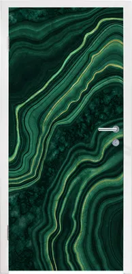 Produktbild von MuchoWow® Türtapete Selbstklebende Türfolie Marmor - Schwarz - Muster 80x205 cm Türposter Türaufkleber Klebefolie Türklebefolie - Fototapete - XXL-Aufklebern