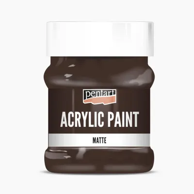 Produktbild von PENTART Acrylfarbe matt, 230 ml, DunkelBraun