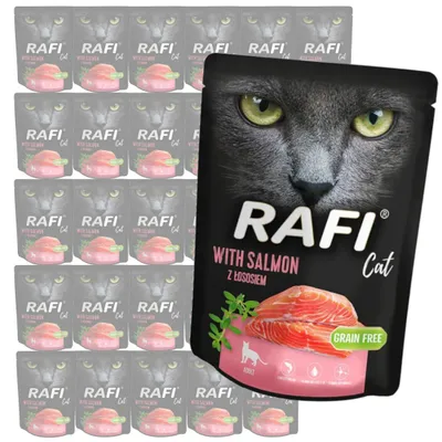 Produktbild von Rafi Cat Adult mit Lachs 30x300g Getreidefreies Nassfutter für Katzen