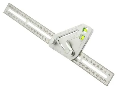 Produktbild von Multifunktionales Holzbearbeitungs-Lineal, Aluminium-Richtwerkzeug, Winkel-Lineal, Dreieck-Lineal, Mehrwinkel-Messwerkzeug – 1 Stk.