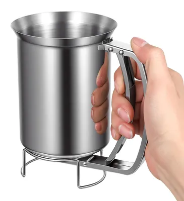 Produktbild von Teigportionierer Edelstahl 900ml Für Muffins Cupcakes Backen