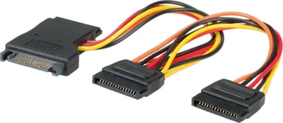 Produktbild von ROLINE Y-Adapterkabel S-ATA / 3x SATA, 0,3 m
