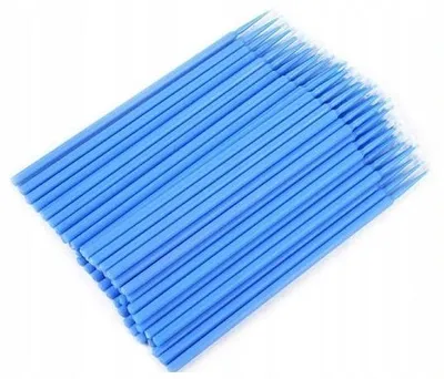 Zdjęcie produktu dla Aplikatory do rzęs Microbrush 100szt. Niebieskie 2,5mm