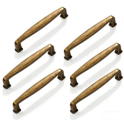 Obrázok produktu pre 6 kusov úchytiek na skrinku, vzdialenosť otvorov 128 mm