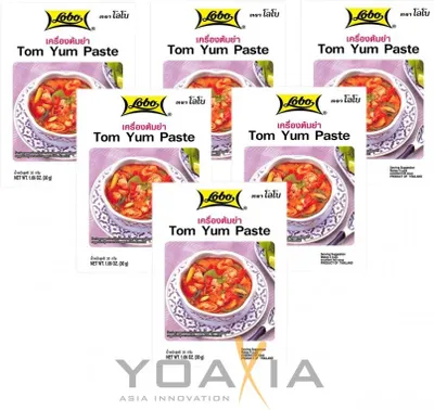 Produktbild von 6er Pack LOBO Tom Yum Würzpaste (6x 30g) | Tom Yum Paste