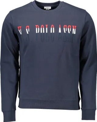 Produktbild von Blaues Herren Langarm-Sweatshirt mit Rundhals und Logo-Applikation