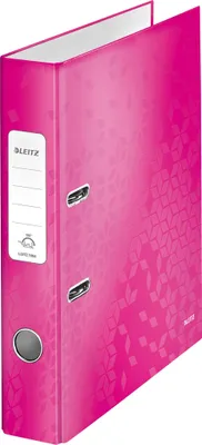 Produktbild von Leitz Ordner WOW 10060023 DIN A4 50mm Pappe pink metallic
