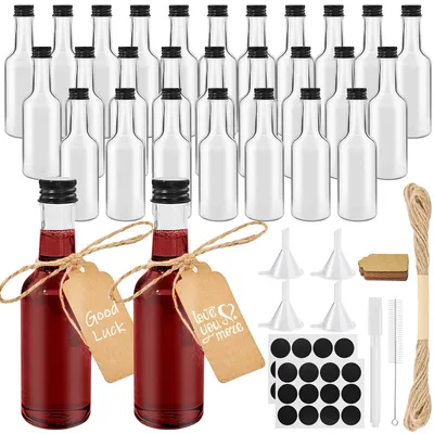 Produktbild von Set mit 28 Mini-Likörflaschen à 100 ml mit Schraubverschluss
