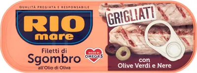Produktbild von Makrelenfilets mit Oliven Filetti di sgombro grigliati con olive 120g - Rio Mare
