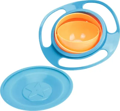 Produktbild von Gyro-Schüssel Baby Bowl 360° Kindergeschirr Drehbare Wunderschale Kinderteller Magische Schüssel Teller Rutschfest Gyroscopic Bowl Babyplatte Retoo