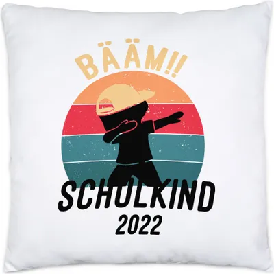 Produktbild von Kinder Bääm! Schulkind 2022 Kissen inkl. Füllung Einschulung Geschenk Schulanfang Schule Schuleinführung