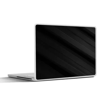 Produktbild von MuchoWow® Laptop Aufkleber Sticker Cover Schwarz - Grau - Design - Textur 30x21 cm - Sticker für Laptop - Selbstklebend