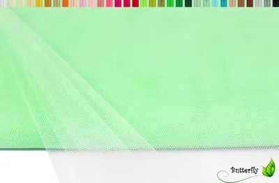 Produktbild von TÜLL Stoff 10m x 150cm, Farbauswahl:mintgrün / mint 513