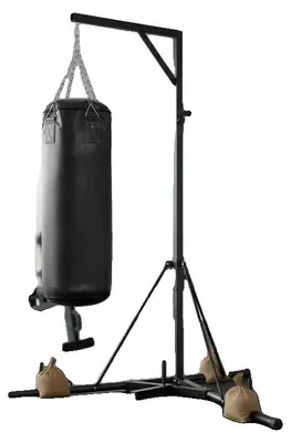 Obrázek produktu pro Stojací boxovací pytel, výškově nastavitelný, ocelová konstrukce, černý