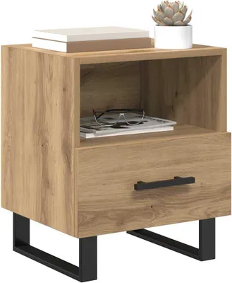 Zdjęcie produktu dla vidaXL Szafka nocna dębowa Artisan 40 x 35 x 47,5 cm materiał drewnopochodny