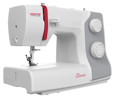 Produktbild von Veritas Anna, Weiß, Manuelle Nähmaschine, 1 Schritt, 0 - 4 mm, Drehregler, 750 Stiche pro Minute